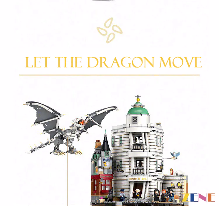 Motorized Kit for Gringotts Wizarding Ukrainian Ironbelly dragon #76417 Power Functions - Image 4