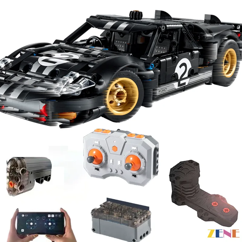 Power Functions Kit for Ford GT40 MKII Race Car #42223 Motorized & Power Up - Image 5