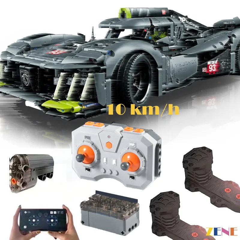 Power Functions Kit for PEUGEOT 9X8 Le Mans Hybrid Hypercar Motorized #42156