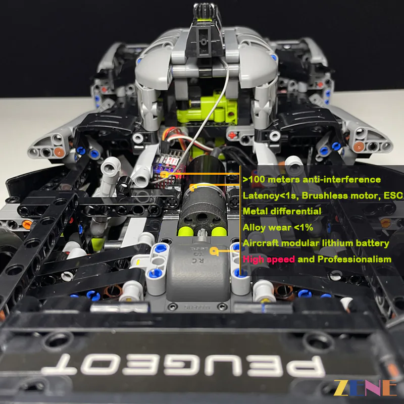 Power Functions Kit for PEUGEOT Hybrid Hypercar #42156 (High Performance) - Image 2