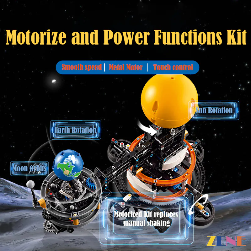 Motorized Kit for Planet Earth and Moon in Orbit Technic Power Functions #42179 - Image 3
