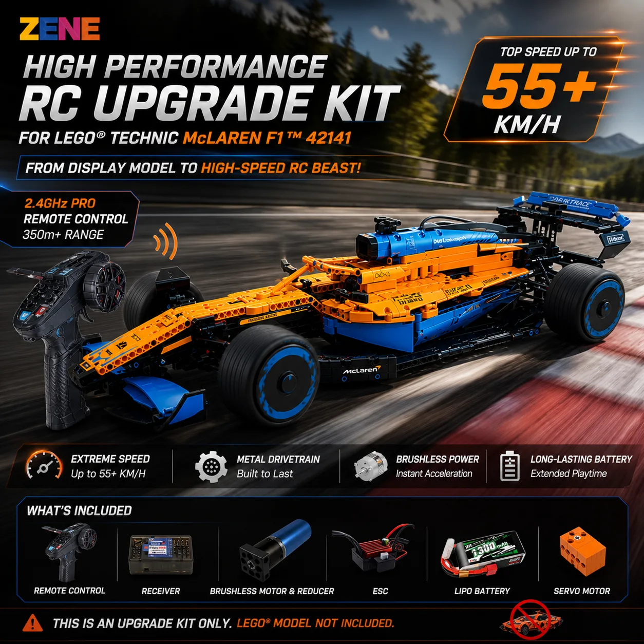 Power Functions Kit for McLaren F1 #42141 (High Performance RC)