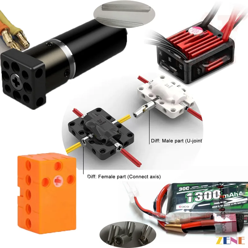 RC Customized High Performance Metal Accessories for Motorized Brushless Parts Upgrade (Ver.2)